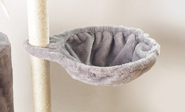 Multi- Level Cat Condo Cat Tree Towel with Platform & Hammock - JHMPJMT05 - Image 9