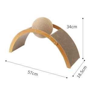 Natural Sisal Cat Scratching Cadrboard Ball Toy - JHMZB004