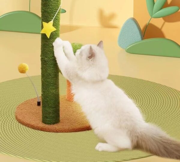 Cat Scratching Post with Top Perch - JHMPJMF14 - Image 4