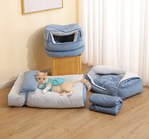 Convertible Triangular Cat Bed Cave - JHMW016 - Image 4