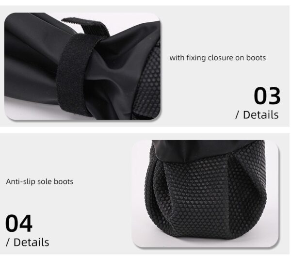 Waterproof Dog Paw Boot Leggings Shoes  - JHSB002 - Image 9