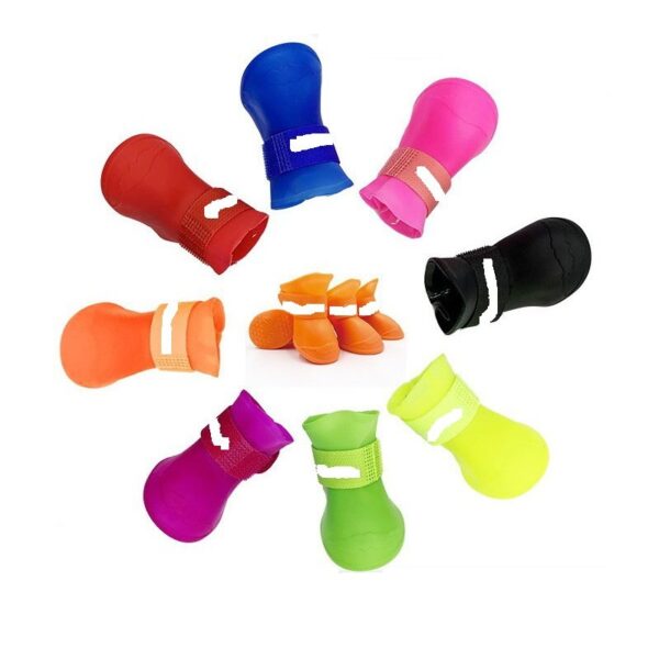 Dog Rubber Rain Shoes Boots - JHXZ003 - Image 2