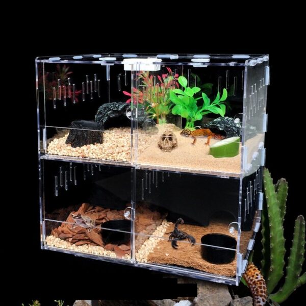 Acrylic Reptile Breeding Sliding Box - JHPC007 - Image 2