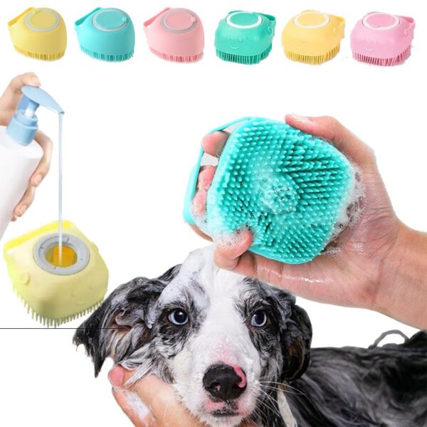 Pet Grooming Bath Massage Brush - JHQM015