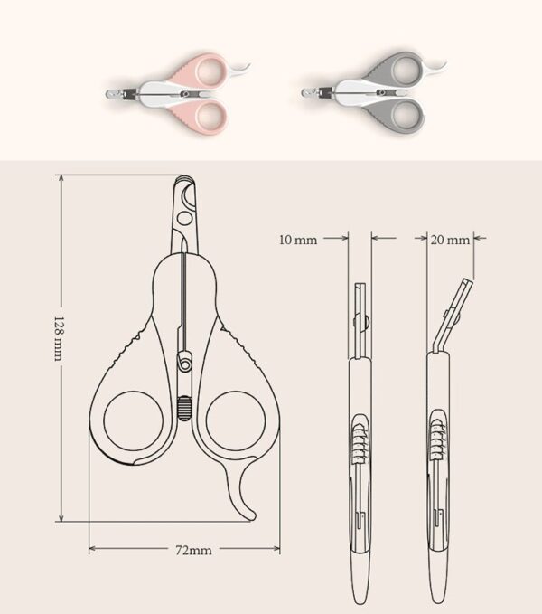 Pets Cats and Dogs Small Curved Nail Clippers - JHMR003 - Image 6
