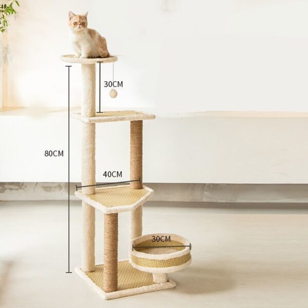 Multi- Level Cat Tree Towel with Platform - JHMPJMT24