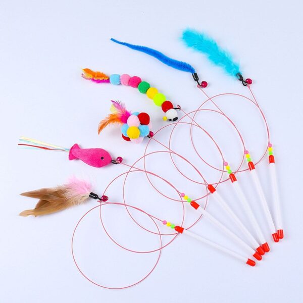 Feather Wand Cat Toy - JHMWJ028 - Image 3