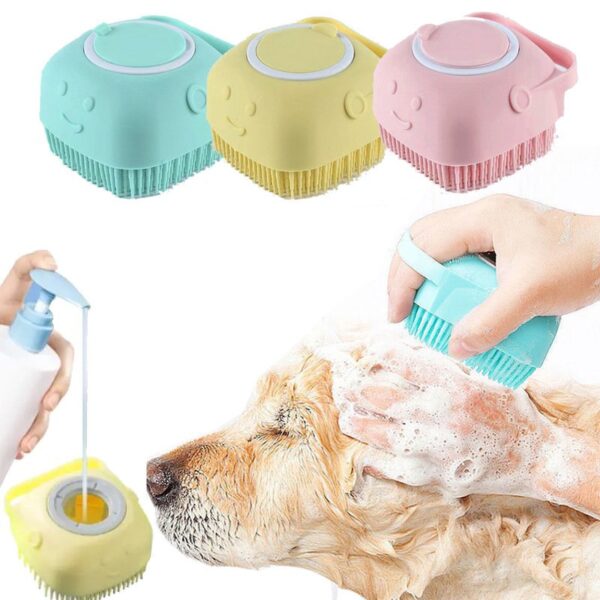 Pet Grooming Bath Massage Brush - JHQM015 - Image 2