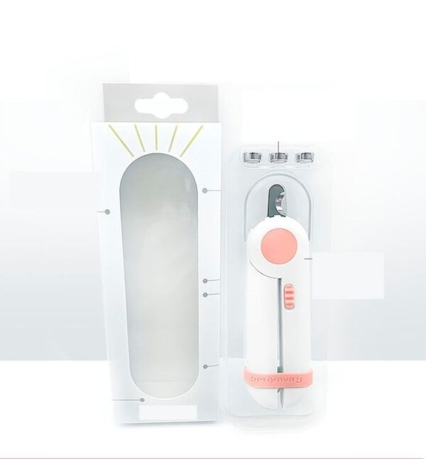 Cat Dog Pet Nail Clippers Trimmer with LED Light Hidden Nail File - JHMR016 - Image 8