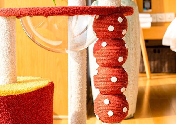 Multi- Level Cat Condo Cat Tree Towel with Platform & Hammock - JHMPJMR02 - Image 5