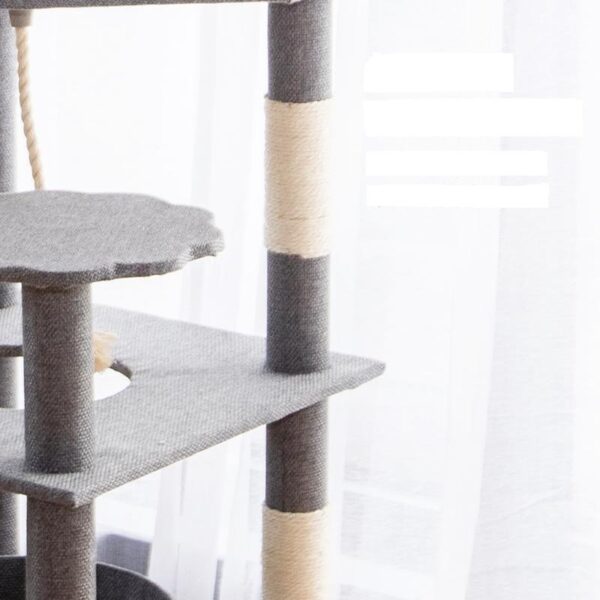 Multi- Level Cat Condo Cat Tree Towel with Platform  - JHMPJMT01 - Image 8