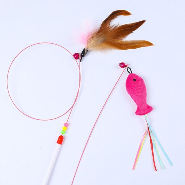 Feather Wand Cat Toy - JHMWJ028 - Image 2
