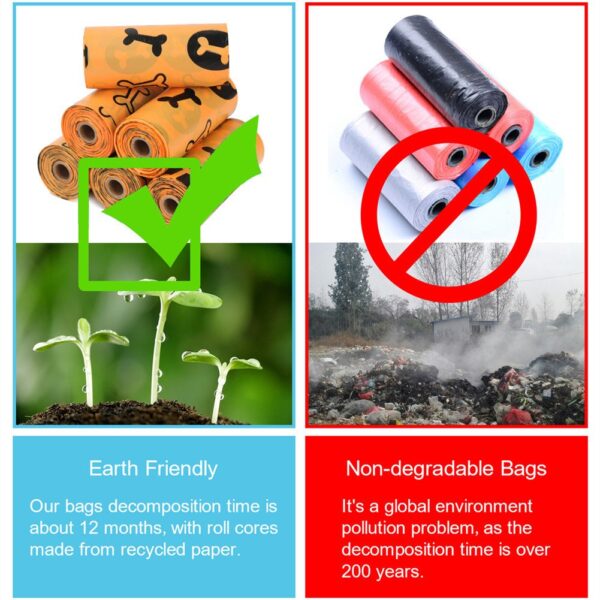Biodegradable Dog Waste Poop Bags with Dispenser - JHWS002 - Image 5