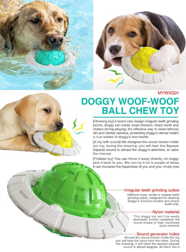 Woof-Woof Ball Chew Squeeky Dog Toy - JHGWJ013