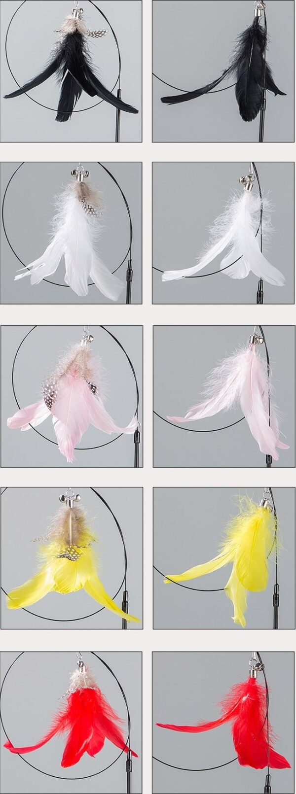 Teaser Feather Suction Cup Cat Toy - JHMWJ029 - Image 8