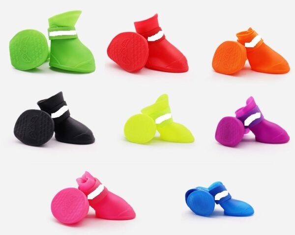 Dog Rubber Rain Shoes Boots - JHXZ003 - Image 5