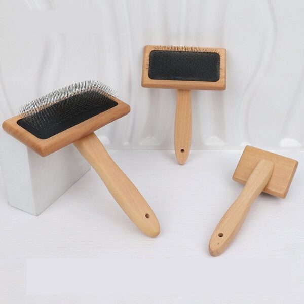 Extra Long Pin Flat Slicker Dog Grooming Brush - JHQM012 - Image 2