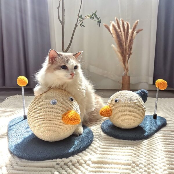 Duck Cat Scratcher with Spring Ball - JHMPJMF06 - Image 4
