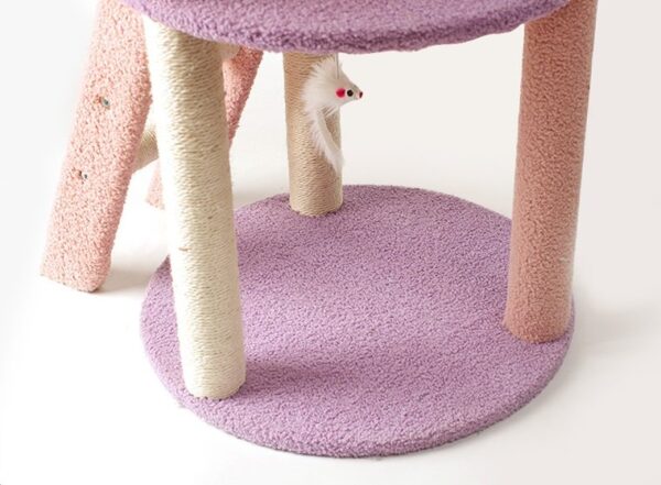 Cat Scratching Post with Top Perch and Play Tunnel - JHMPJMH19 - Image 11