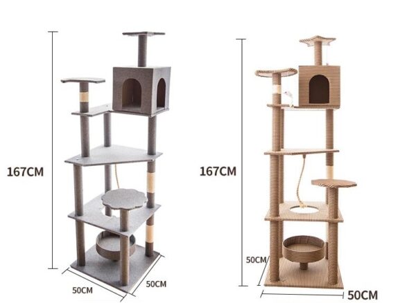 Multi- Level Cat Condo Cat Tree Towel with Platform  - JHMPJMT01 - Image 11