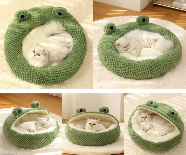 Frog Shape Round Cat Bed - JHMW007 - Image 3