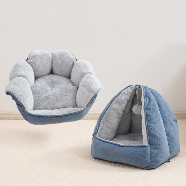 Convertible Semi-Enclosed Cat Bed Cave - JHMW013