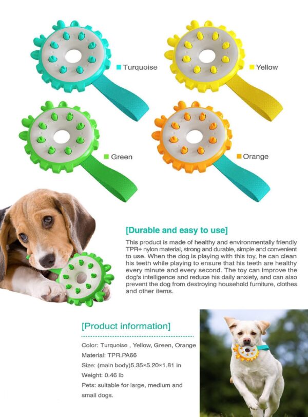 Energy Ring Chew Squeeky Dog Toy - JHGWJ015 - Image 2