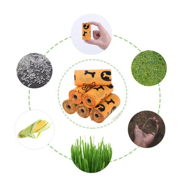 Biodegradable Dog Waste Poop Bags with Dispenser - JHWS002 - Image 6