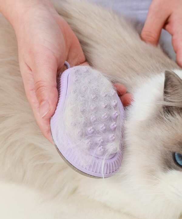 Pet Grooming Bath Brush with Soap and Shampoo Dispenser - JHQM006 - Image 4