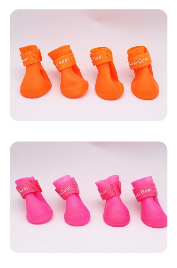 Dog Rubber Rain Shoes Boots - JHXZ003 - Image 6