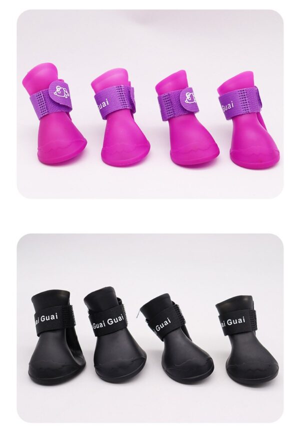Dog Rubber Rain Shoes Boots - JHXZ003 - Image 7