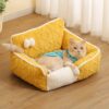Floral Woven Rectangle Pet Sofa Bed - JHMW021 - Image 2