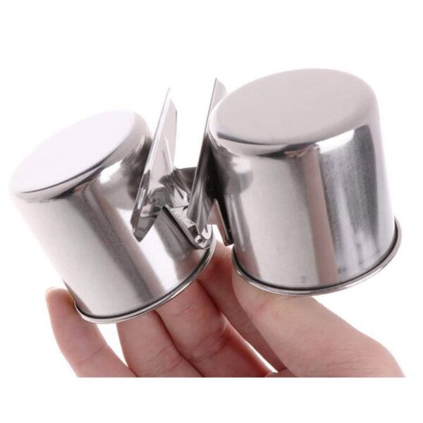 Stainless Steel Bird Food Dish Feeders Cups Water Bowl - JHN012 - Image 2