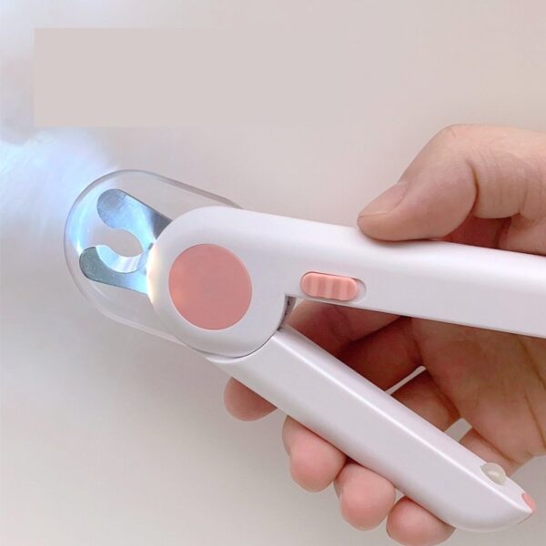 Cat Dog Pet Nail Clippers Trimmer with LED Light Hidden Nail File - JHMR016