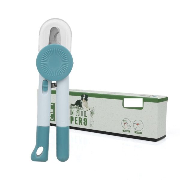 Cat Dog Pet Nail Clippers Trimmer with LED Light Hidden Nail File - JHMR018 - Image 8