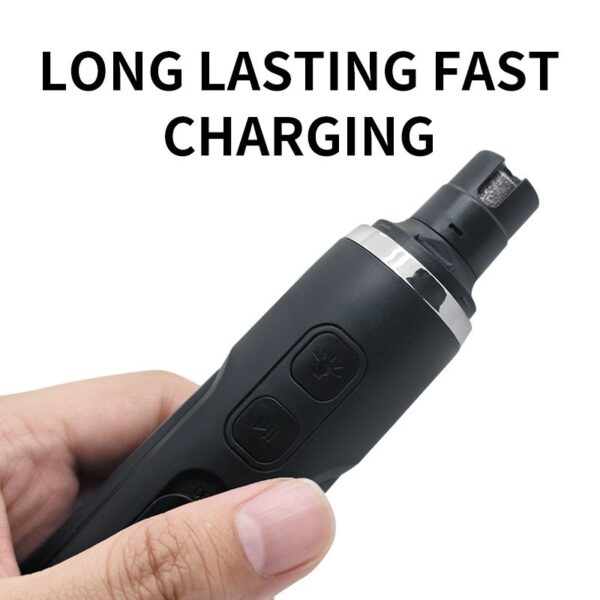Rechargeable Dog Nail Grinder with LED Light - JHMR020 - Image 2