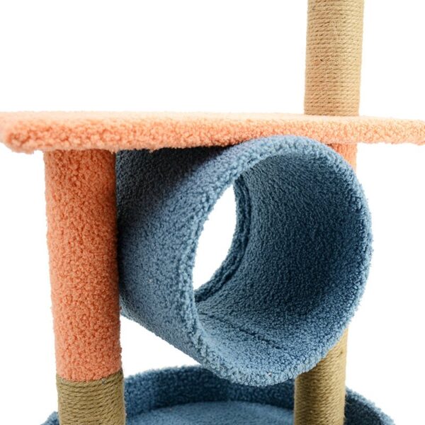 Cat Scratching Post with Top Perch and Play Tunnel - JHMPJM009 - Image 3