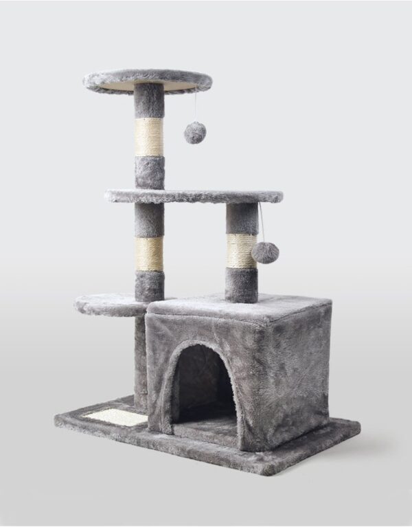 Multi- Level Cat Condo Cat Tree Towel with Platform  - JHMPJMA03 - Image 2