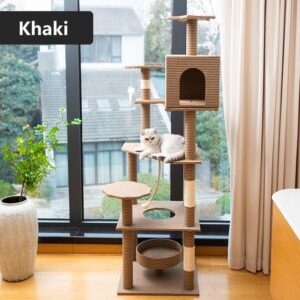 Multi- Level Cat Condo Cat Tree Towel with Platform  - JHMPJMT01