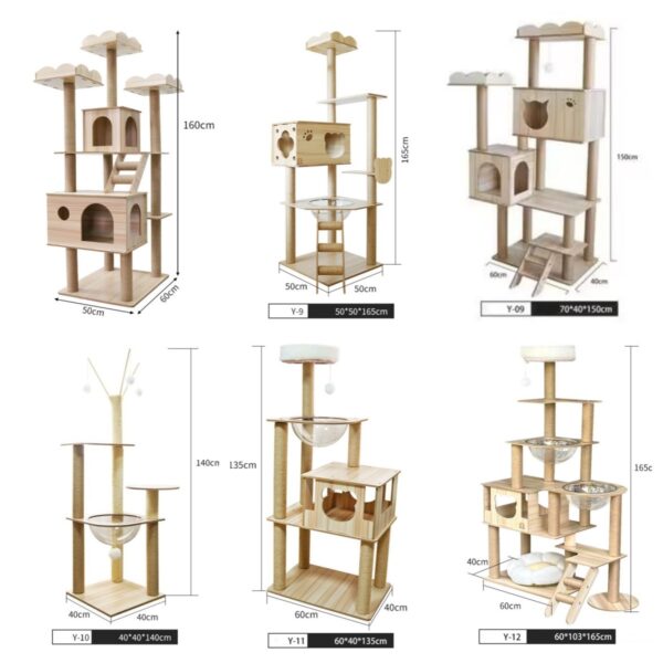 Multi- Level Cat Condo Cat Tree Towel with Platform - JHMPJY23 - Image 3