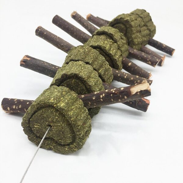 Apple Wood Sticks Timothy Balls Grass Cakes Chew Toys - JHXDW007 - Image 3