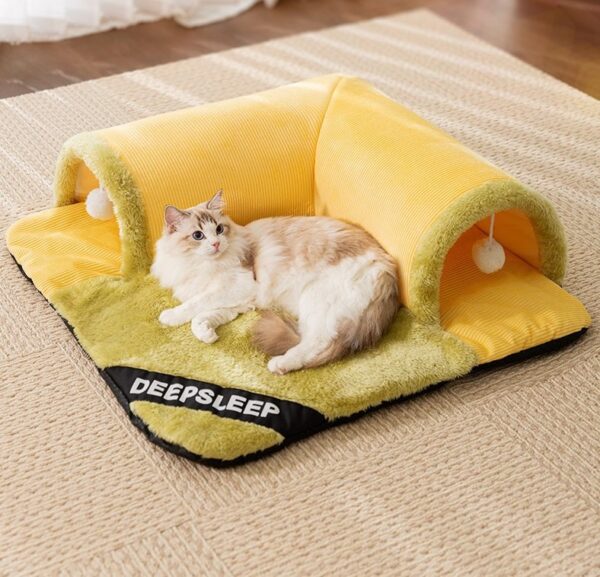 2-in-1 Cat Tunnel Bed - JHMW003