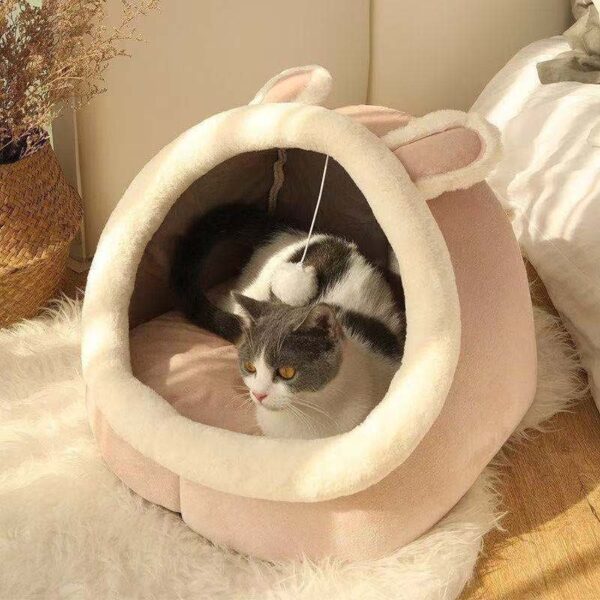 Semi-Enclosed Cat Cave Bed - JHMW004 - Image 2