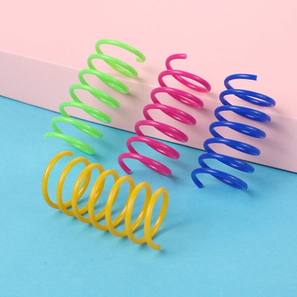 Plastic Spiral Spring Cat Toy - JHMWJ022 - Image 5