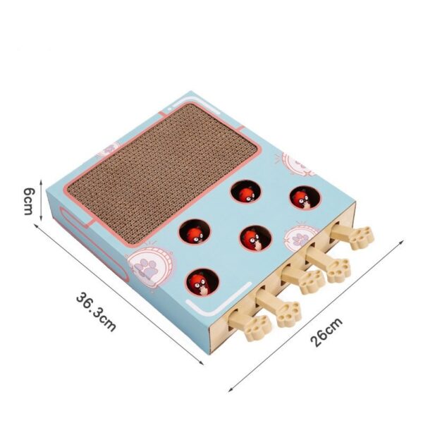 Whack a Mole Scratching Board Teaser StickCat Toy - JHMWJ024 - Image 8