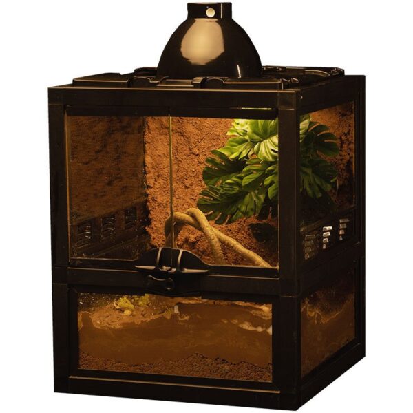 Full View Tempered Glass Reptile Tank Terrarium - JHPC009