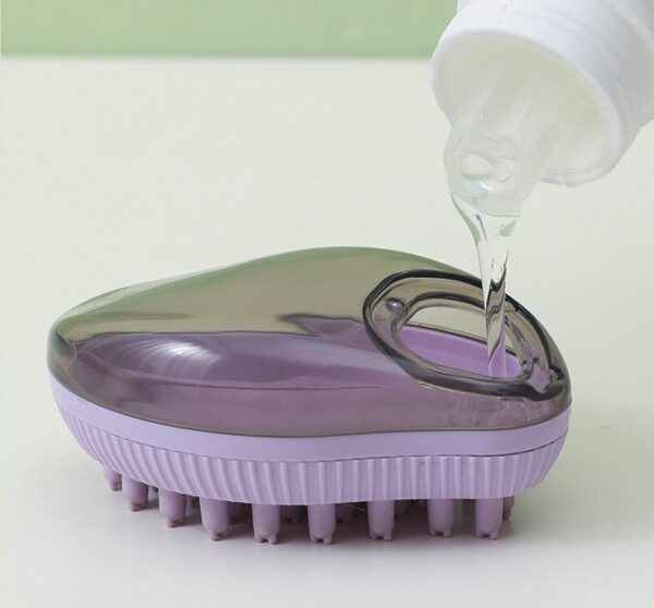 Pet Grooming Bath Brush with Soap and Shampoo Dispenser - JHQM006 - Image 2
