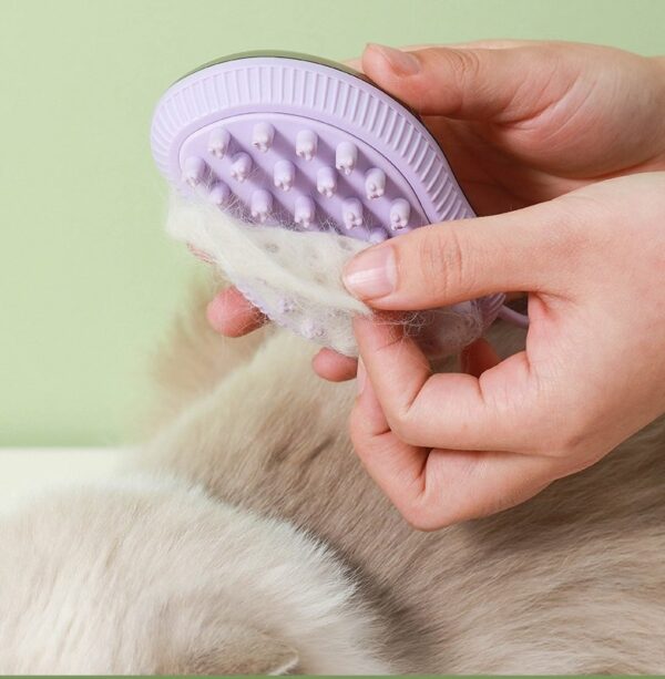 Pet Grooming Bath Brush with Soap and Shampoo Dispenser - JHQM006 - Image 3