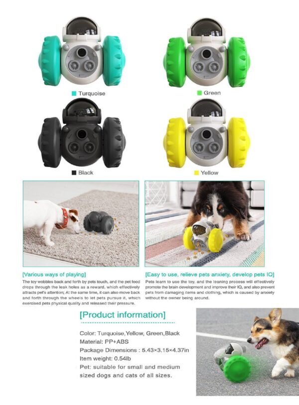 Car Walking Treat Dispenser Pet Feeder Toys - JHYZ023 - Image 2
