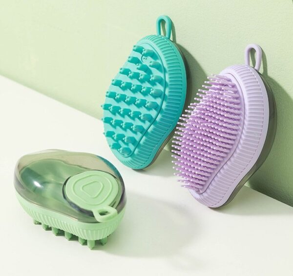 Pet Grooming Bath Brush with Soap and Shampoo Dispenser - JHQM006 - Image 7